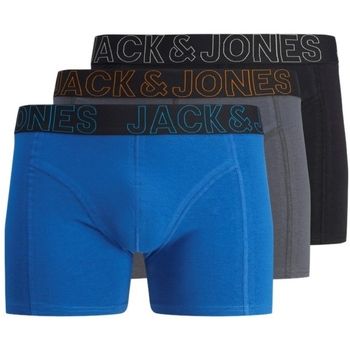Jack & Jones Boxer 12264216 JACMURPHY SOLID TRUNKS 3 PACK JNR EXUBERANCE BLUE para niño