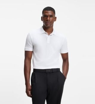 BOSS para hombre. 50554574 Polo Pio (S), Blanco, Casual, Algodón, Manga corta