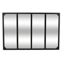 well home - espejo metalico lola negro 116x28x755cm