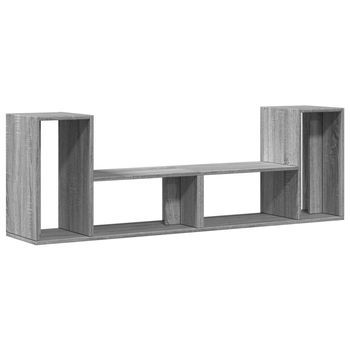 Muebles De Tv 2 Uds Madera Ingeniería Gris Sonoma 75x30x50 Cm Vidaxl
