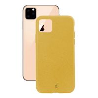 ksix silk funda eco-friendly amarilla para iphone 11