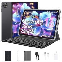 tablet vanwin t30 wifi 101 18gb negro 256gb con teclado y funda