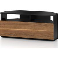 sonorous troy trd100 1000 mm crn tv stand - black  walnut black