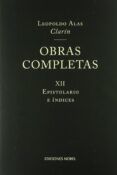 obras completas de clarin tomo xii epistolario e indices
