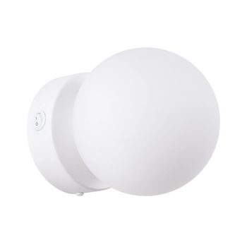 Aplique de pared vaba blanco, 1 luz