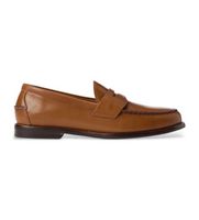 polo ralph lauren para hombre 803932221001 mocasines de piel alston penny marron 41 plano ninguno casual