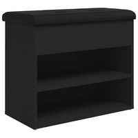 zapatero madera de ingenieria negro 62x32x50 cm vidaxl