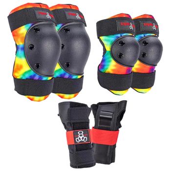 Triple8 Pad Set - Saver Series 3 Pc Junior - Tie Dye X Small