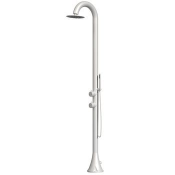 Ducha Blanca De Acero Inoxidable Sined Luna D Ducha De Mano