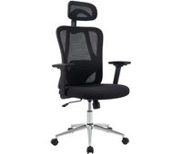 silla de oficina bryden plastico negro 57x70x120 cm
