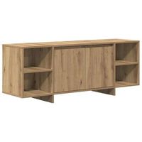 mueble de tv madera de ingenieria roble artisan 130x35x50 cm vidaxl