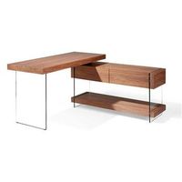escritorio  grecia 140 x 130 x 63h 75h - nogal