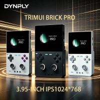 nueva trimui brick pro consola de juegos retro portatil con pantalla ips de 395 pulgadas reproductor de video portatil sistema linux de codigo abierto regalos para ninos