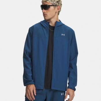 Under Armour Velociti Pro Storm Chaqueta para correr Hombres - azul, plateado