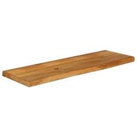 tablero de mesa  tablero escritorio borde natural madera maciza mango 110x40x38 cm