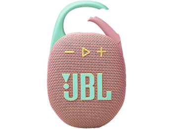 Altavoz inalámbrico - JBL Clip 5, 7 W, Bluetooth, 12 h Autonomía, Resistente al Agua IP67, Auracast, Rosa