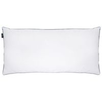 almohada de plumas y plumon de pato de perfil alto para cama triple compartimento funda de algodon de primera calidad blanco 40 x 80 cm teide