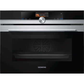 Siemens iQ700 CS636GBS2 Horno Compacto con Vapor 47L A+ Inox/Negro