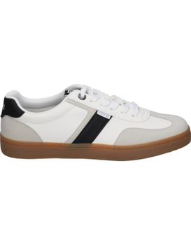 Zapatillas Planas Para Hombre Mustang Goal 84756 Blanco 42
