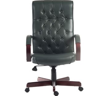 Warwick Bonded-leather Tilting Executive Chair - Green, Green