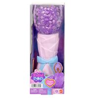 barbie muneca petal pop perfumada con vestido morado accesorios sorpresa como un conejito y mucho mas