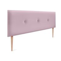 cabecero de polipiel liso con botones 135x105cm con patas camas 120135 - rosa