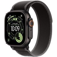 apple watch ultra 3 gps  cellular 49mm caja de titanio negro con correa loop trail negrocarbon sm