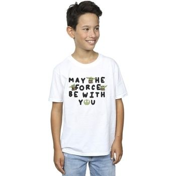 Disney Tops y Camisetas The Mandalorian May The Force Be With You para niño