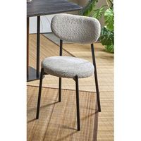 silla maui rizo suave beige 45x45x85 cms