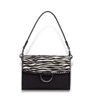 Hispanitas para mujer. BI254407 Bolso Hair Zebra negro (OSFA), Casual, Poliuretano