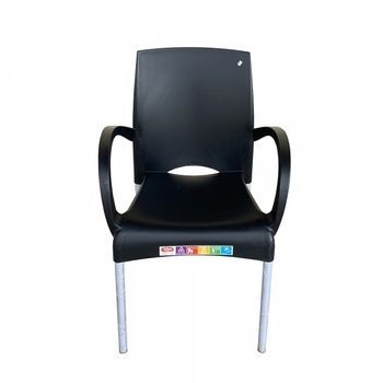 Sillon Resina Aluminio Ourika Negro
