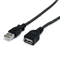 10ft black usb 20 extension