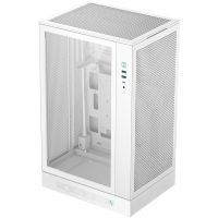caja pc deepcool ch270 digital mini torre micro-atx vidrio templado blanca
