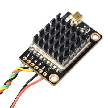 Eachine TX805S 5.8GHz 40CH 25mW-500mW-1000mW-1600mW AV Transmisor FPV MMCX VTX Pantalla LED con Micrófono, Disipador de
