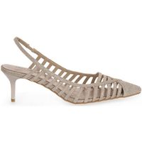 laura biagiotti zapatos de tacon glitter gold para mujer