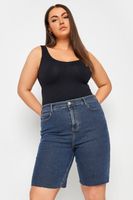 yours vaqueros cortos indigo dad mujer curvy y tallas grandes yours