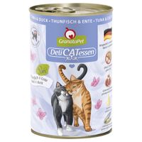 granatapet delicatessen 6 x 400 g - atun y pato