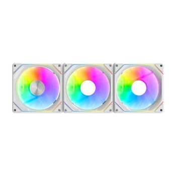 Refrigeración Aire darkFlash 120mm Gauss G24 3IN1 ARGB Blanco Magnético