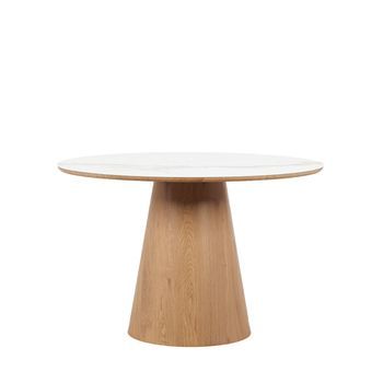 Mesa Fija Mdf, Cerámica, Melamina Klast Home Contemporáneo 115 X 75 Cm - Blanco