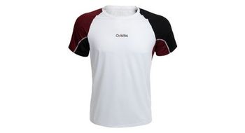 Maillot de manga corta oxsitis x train hombre blanco burdeos