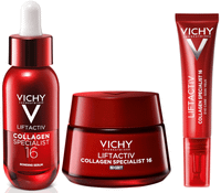 vichy liftactiv collagen specialist 16 serum 30 ml  contorno 15 ml  crema noche 50 ml