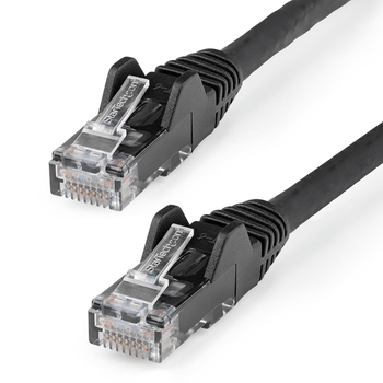 CABLE DE RED ETHERNET CAT6 UTP SIN ENGANCHES NEGRO 2M