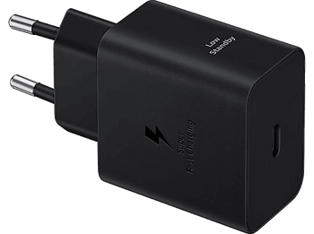 Cargador - Samsung EP-T4511NBEGEU, Carga rápida, Compatibilidad Universal, 45W, USB-C, Negro