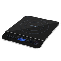 aigostar bluefire 30pkz- placa de induccion portatil 2000 w control tactil 10 niveles de potencia temporizador para recipientes entre 13 y 24 cm diametro