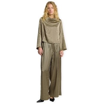 Selected Pantalones W Selene Wide Trousers - Vetiver para mujer