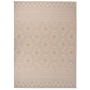 Alfombra De Exterior De Tejido Plano Rayas Marrones 200x280 Cm Vidaxl