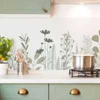 frente de cocina en aluminio - 360 x 50 cm - verde