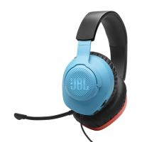 auriculares jbl quantum 100n con cable jack 35 mm gaming microfono desmontable azulrojo