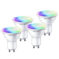 yeelight smart bulb w1 pack 4 bombillas inteligentes gu10 45w rgb wi-fi f