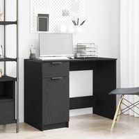 vidaxl escritorio roble negro madera de ingenieria 100 x 50 x 75 cm
